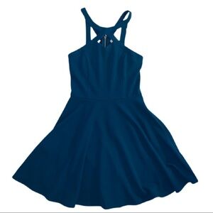 Speechless twirl open lace back dress 11 junior